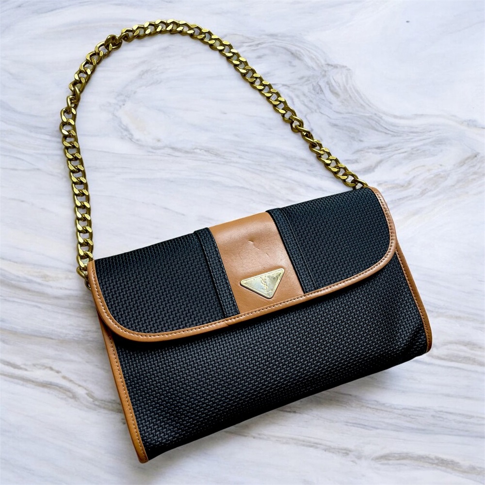 Sale! YSL Yves Saint Laurent Clutch Shoulder Bag ✨ - Picture 2 of 16